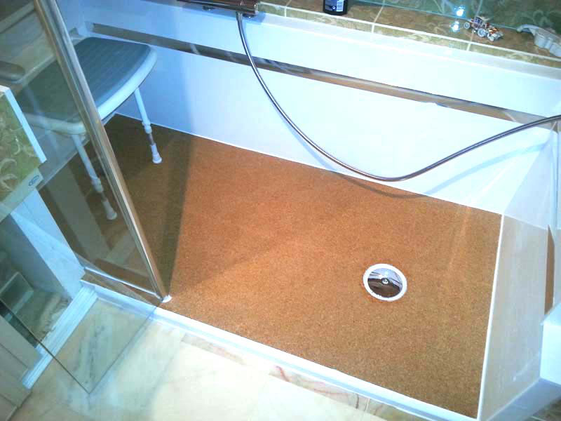 Cork Shower Floor Ultimate in Safety and Comfort SeaCorkSeaCork